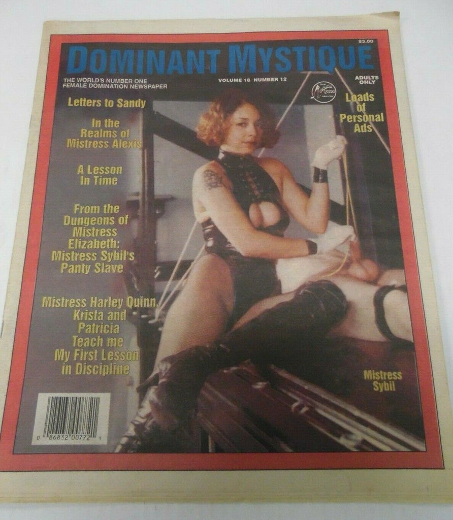 Dominant Mystique Newspaper Mistress Sybil vol.18 #12 1997 012920lm-ep