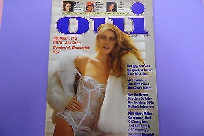 Oui Magazine Faith August 1981 ex 020517lm-ep