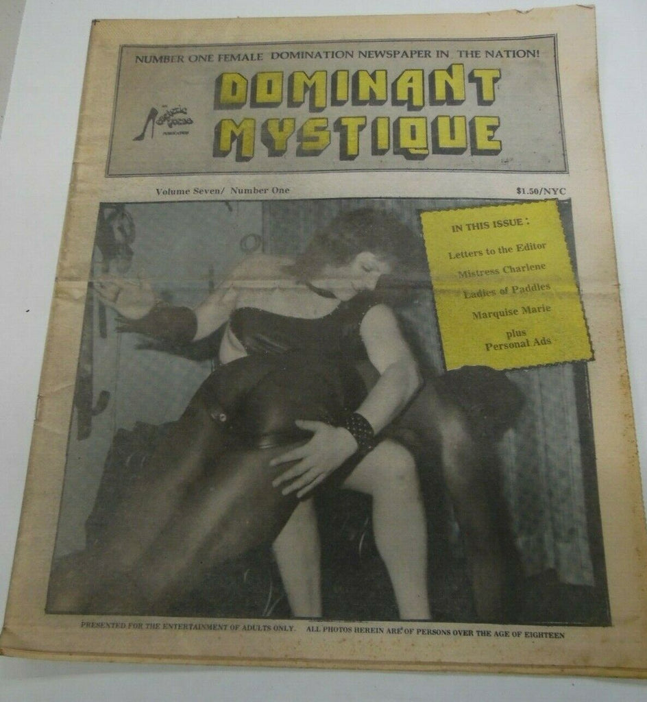 Dominant Mystique Newspaper Mistress Charlene vol.7 #1 1986 122419lm-ep