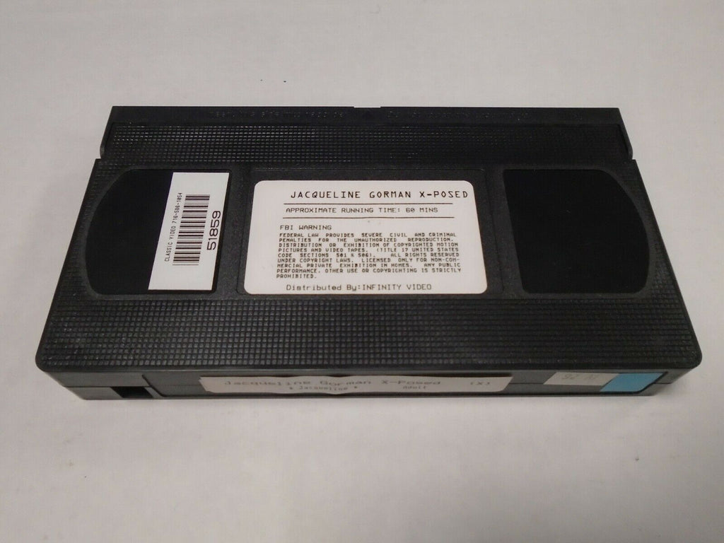 Jacqueline Gorman X-Posed Infinity Video 60mins Adult VHS 050119AMP