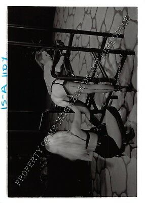 Adult Vintage B&W Photo 5x7 HOM Bondage Sexy Brunette Bound & Dominated 63ia