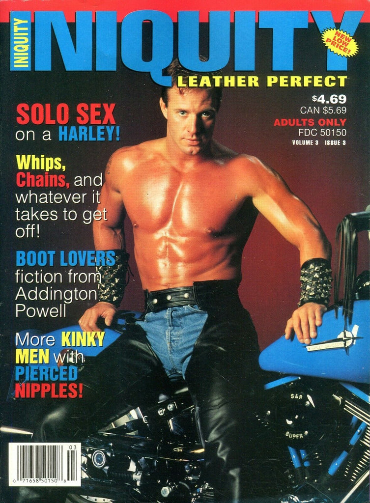 Iniquity Magazine Solo Sex On A Harley vol.3 #3 March 1994 092119lm-ep