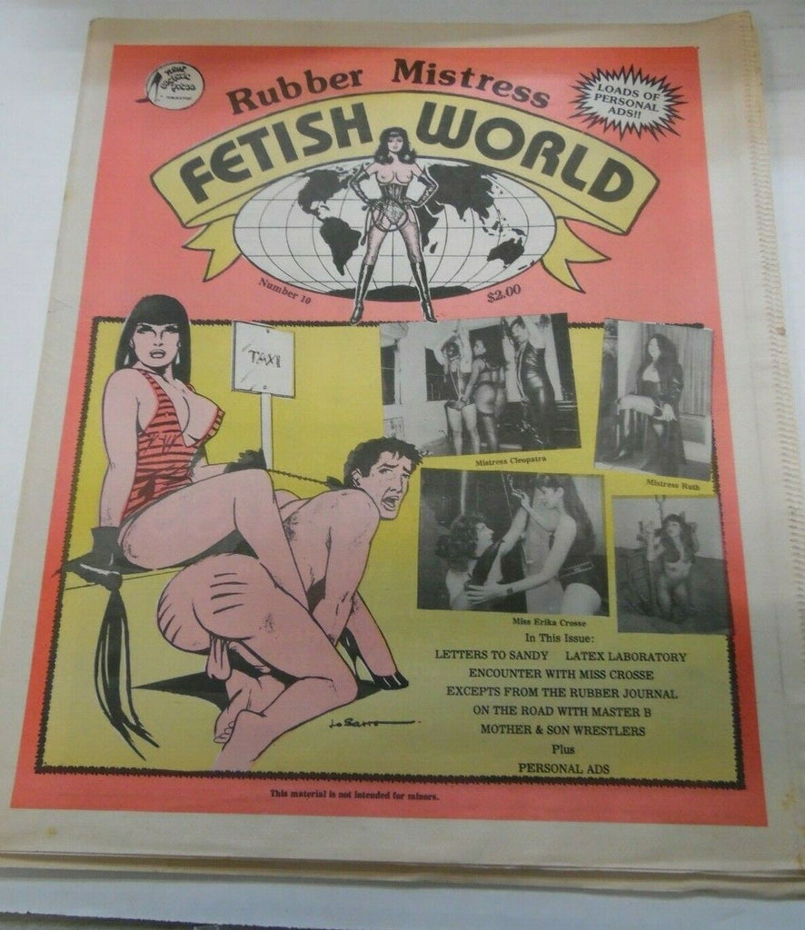 Fetish World Newspaper Rubber Mistress #10 1991 012920lm-ep2