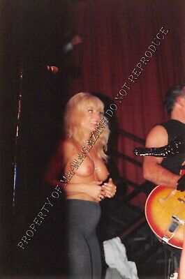 Nina Hartley Candid Original 4x6 Photo 1990s Performing Nude at Live Show 318ig