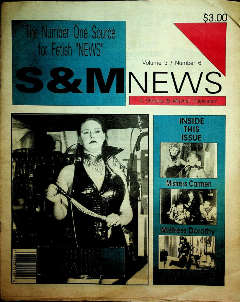 S & M News Newspaper Mistress Carmen vol.3 #6 1996 022520lm-ep