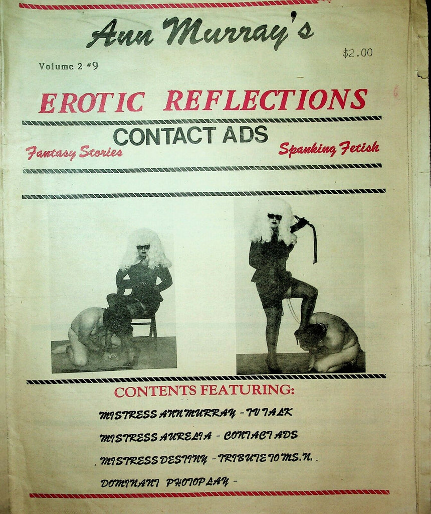 Ann Murray's Erotic Reflections Newspaper vol.2 #9 1980's 030320lm-ep
