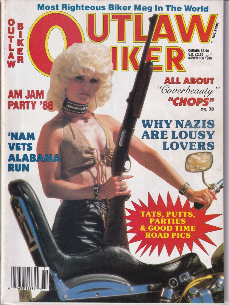 Outlaw Biker Magazine Nam Vets Alabama Run November 1986 013019REP