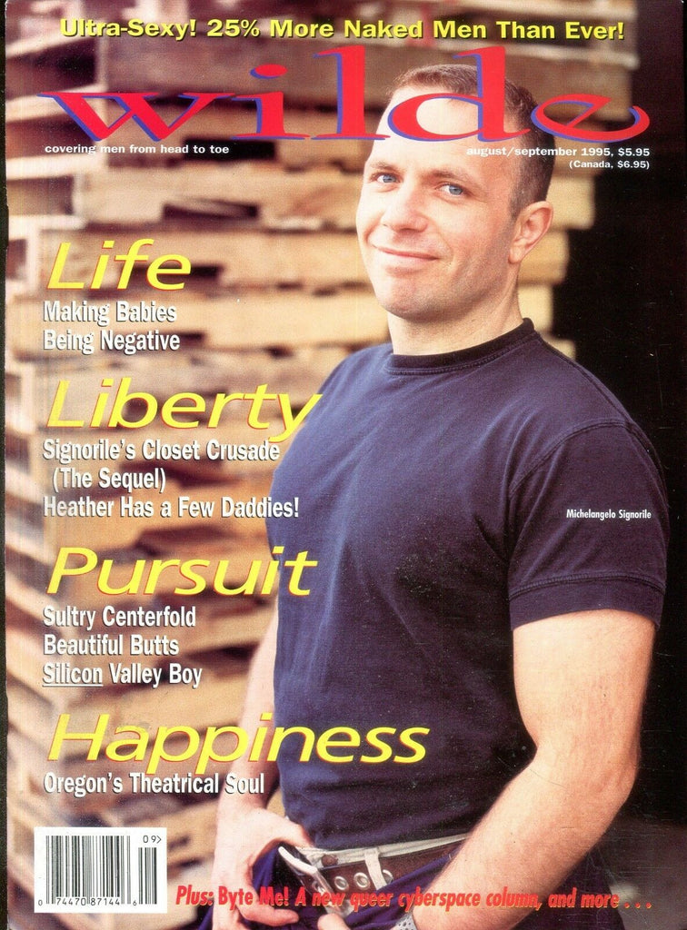 Wilde Gay Magazine Cover Guy Michelangelo Signorile August 1995 012319lm-ep