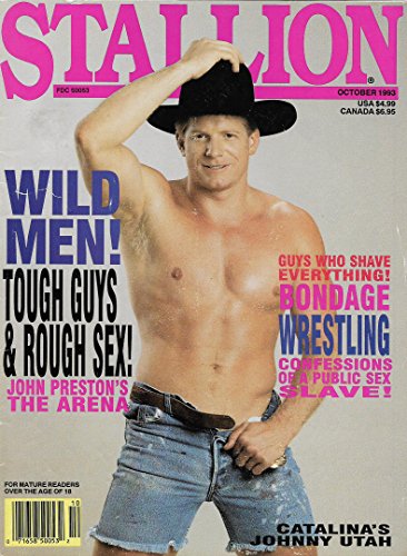 Stallion Magazine - October 1993 - JOHNNY UTAH l Guys Who Shave Everything! l Bondage l Wrestling