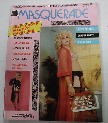 Masquerade Adult She-Male Magazine Lovely Louise vol.1 #1 1986 091415lm-ep