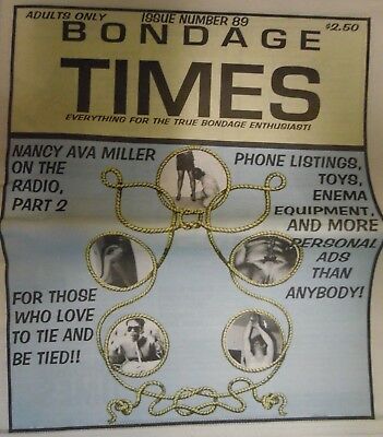 Bondage Times Newspaper Nancy Ava Miller #89 1995 052518lm-ep