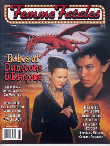 Femme Fatales Magazine THORA BIRCH Francoise Yip BRINKE STEVENS Babes of Dungeons & Dragons SEXY PIN-UPS January 2001 C (Femme Fatales Magazine)