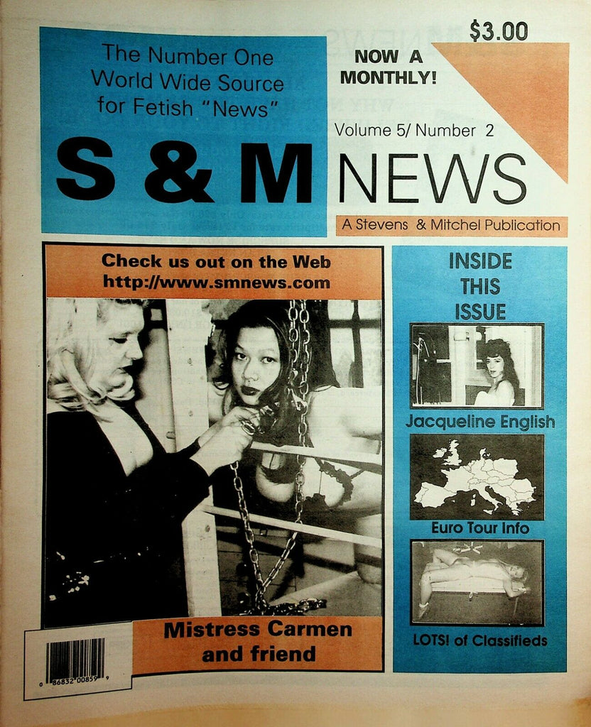 S & M News Newspaper Mistress Carmen vol.5 #2 1998 030320lm-ep