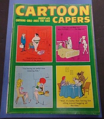 Cartoon Capers Adult Magazine April 1968 vg 010116lm-ep