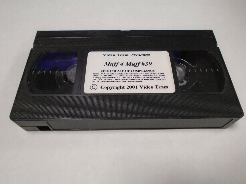 Muff 4 Muff #39 2001 Video Team Adult VHS 040219AMP2