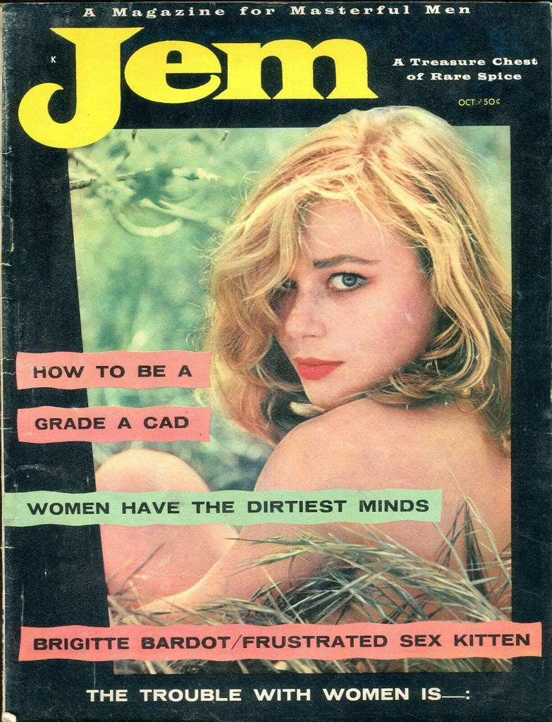 Jem Jem Magazine Brigitte Bardot October 1957 100919lm-ep