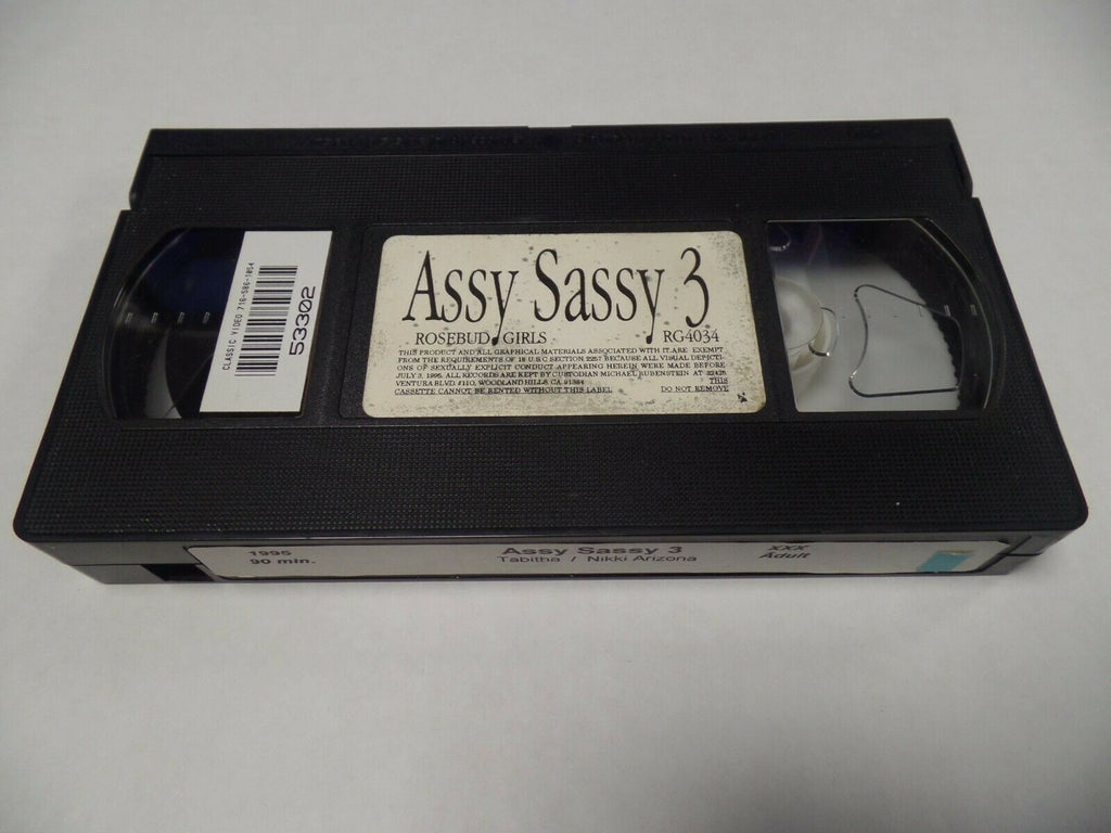 Ass Sassy 3 Tabitha Nikki Arizona 1995 90mins Adult VHS 030419AMP3