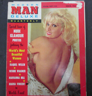 Mondern Man Deluxe Adult Magazine Raquel Welch Winter 1968 gd 060415lm-ep