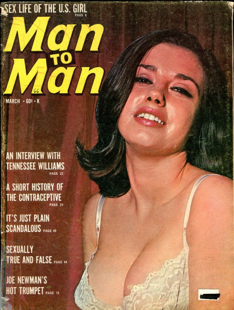 Man To Man Magazine Tennesee Williams /Robin Hunt March 1966 071419lm-ep