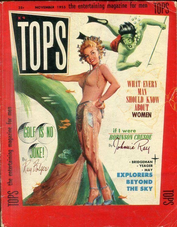 Unbranded Tops Magazine Johnnie Ray/ Ray Bolger November 1955 030619lm-ep - Used