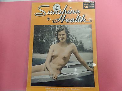 Sunshine & Health Adult Nudist Magazine September 1955 040516lm-ep