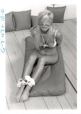 Adult Photo 1990s B&W 5x7 Bondage Beautiful Blonde Bound & Dominated 107yc