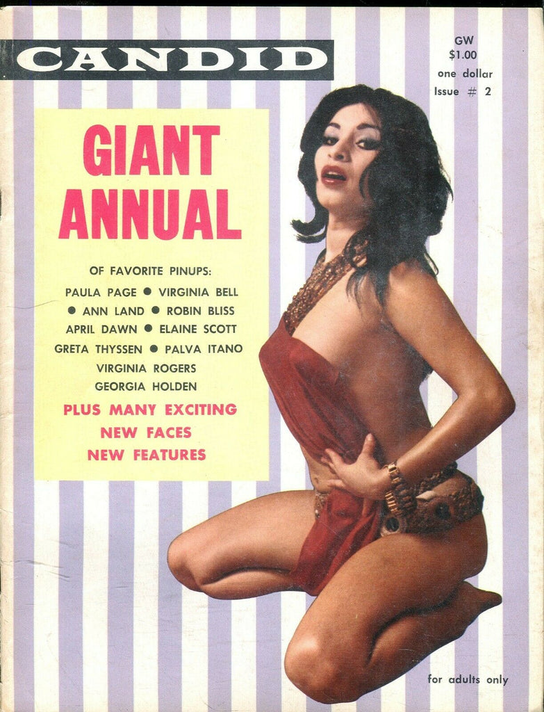 Candid Candid Giant Annual Magazine Paula Price/ Virginia Bell #2 1960 102519lm-ep - Used