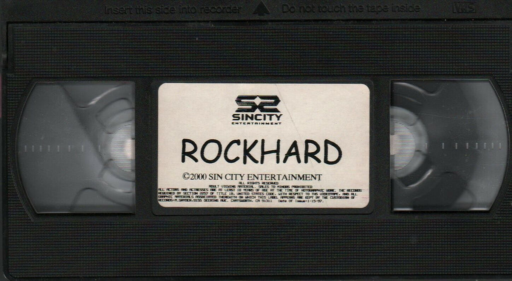 Rockhard 2000 Sin City Entertainment Adult VHS 021720AMP