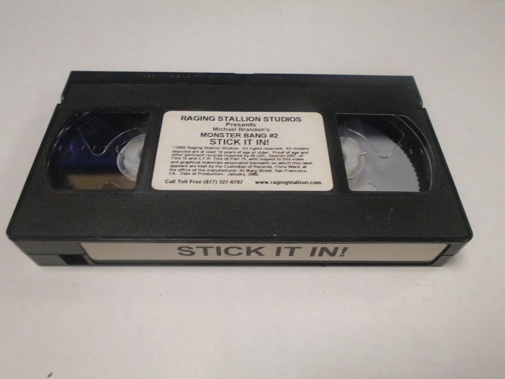 Stick it in! Monster Bang #2 Raging Stallion Gay Male Adult VHS 071719AMP