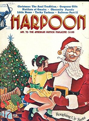 Harpoon Adult Humor Magazine Roughing Up Santa January 1975 021418lm-ep