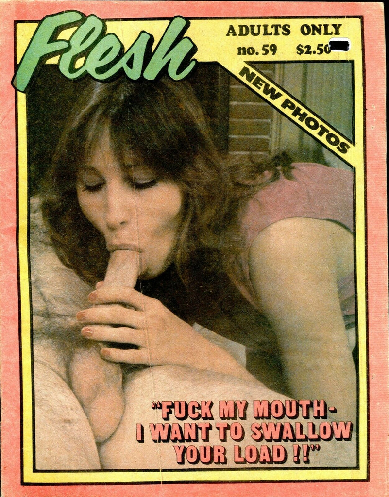 Flesh Magazine "Fuck My Mouth" #59 1970's 060919lm-ep