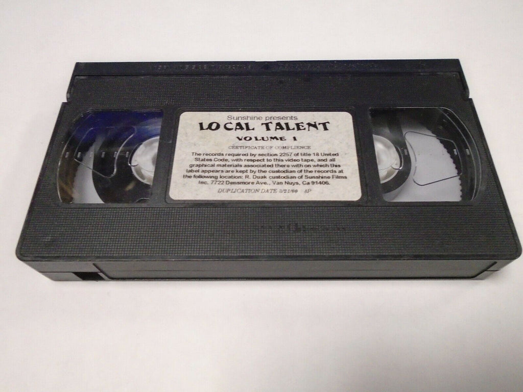 Local Talent Vol 1 Sunshine 2000 Adult VHS 032919AMP
