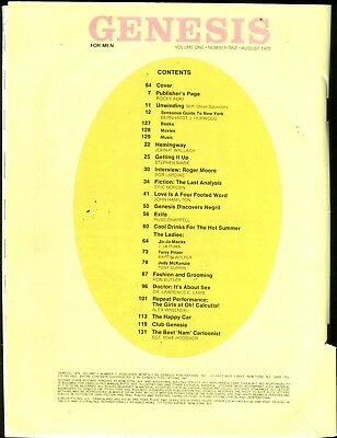 Genesis Magazine Roger Moore Interview August 1973 Readers Copy 051118lm-ep