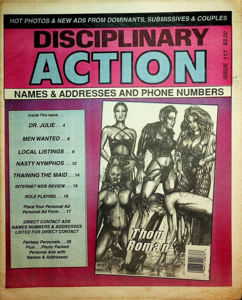 Disciplinary Action Fetish Newspaper Dr. Julie #117 1998 022220lm-ep