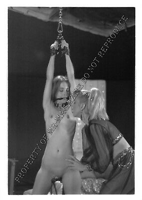 Adult Vintage B&W Photo 5x7 HOM Bondage Sexy Lesbian Bound & Dominated 168HZ