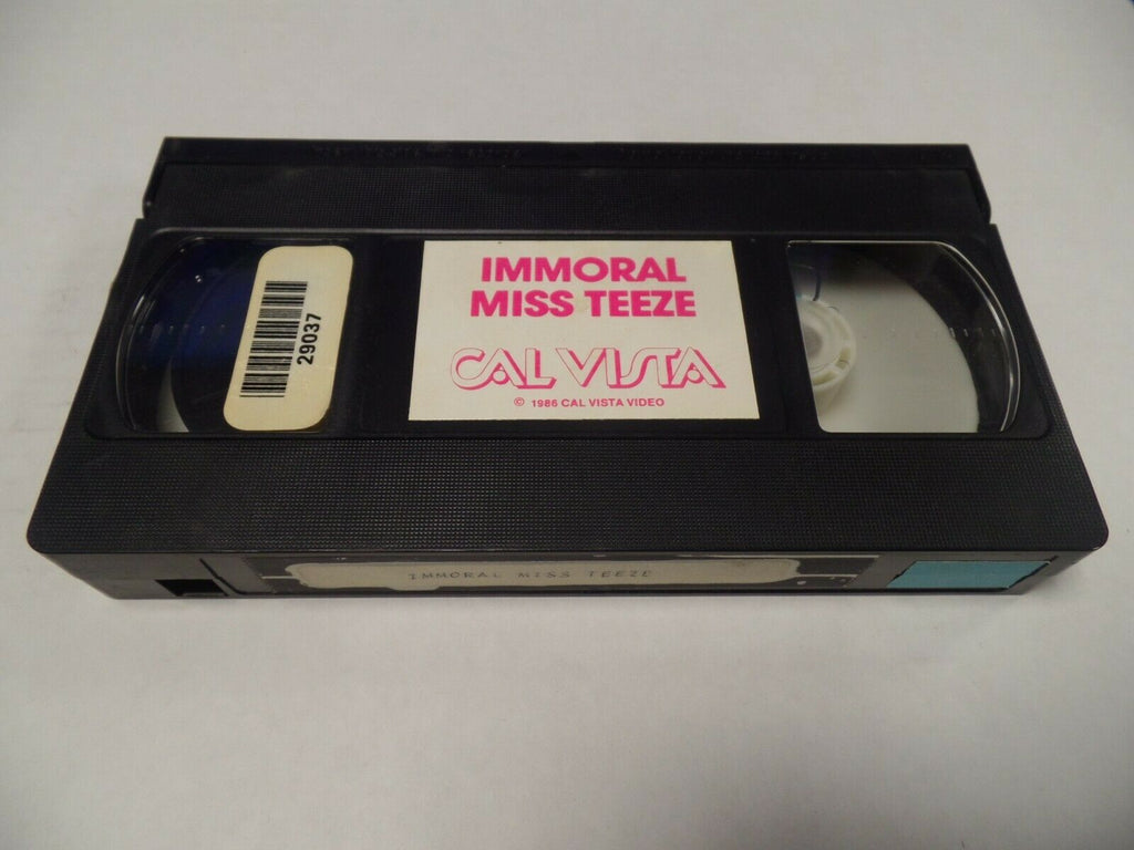 Immoral Miss Teeze Cal Vista 1986 Erica Boyer Tony Martino Adult VHS 030419AMP3