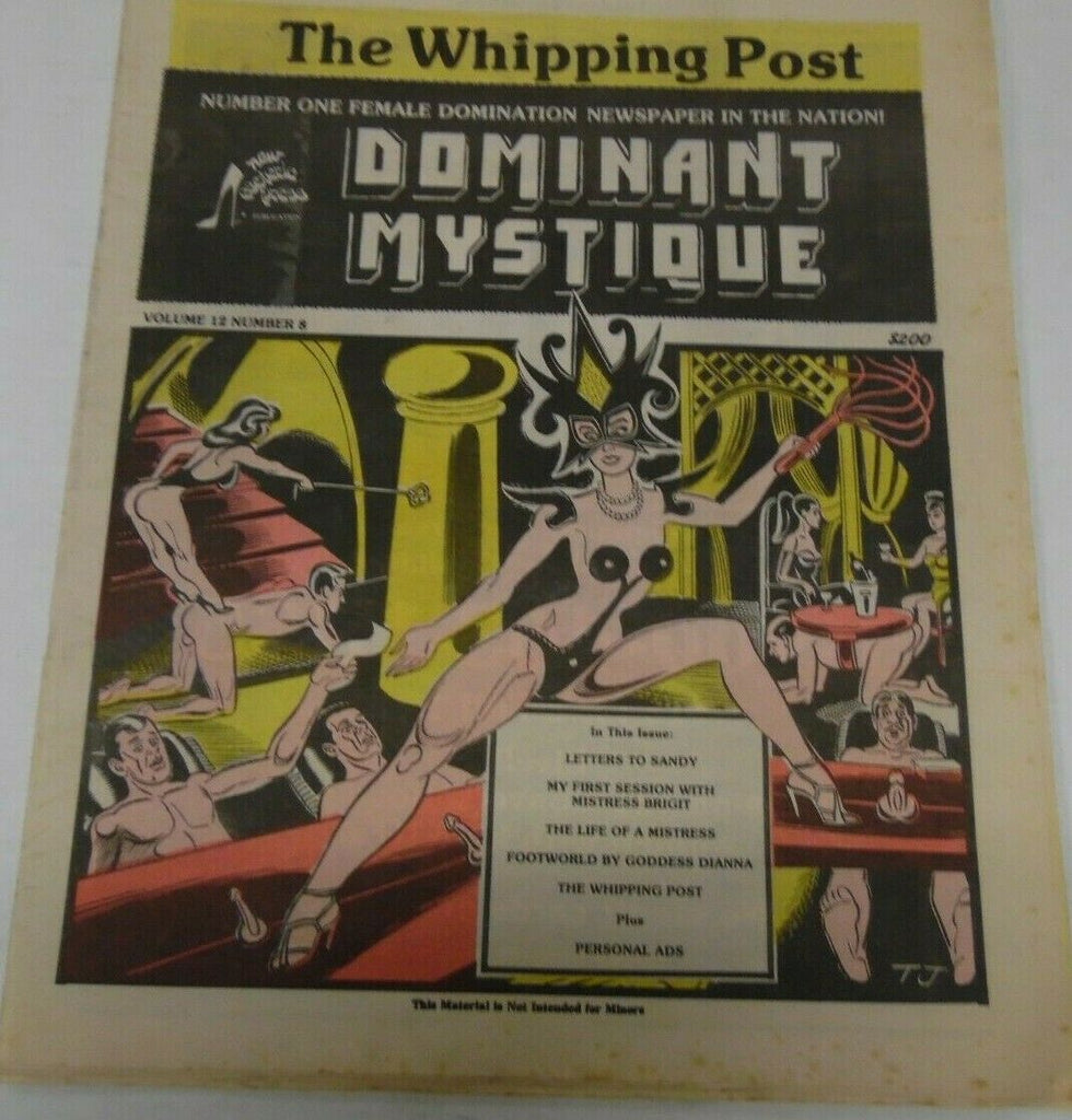 Dominant Mystique Newspaper The Whipping Post vol.12 #8 1991 012920lm-ep2