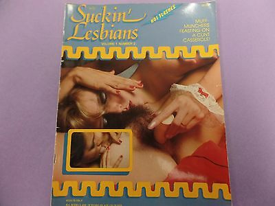 Suckin' Lesbians Adult Magazine Muff-Munchers vol.1 #2 1983 041216lm-ep