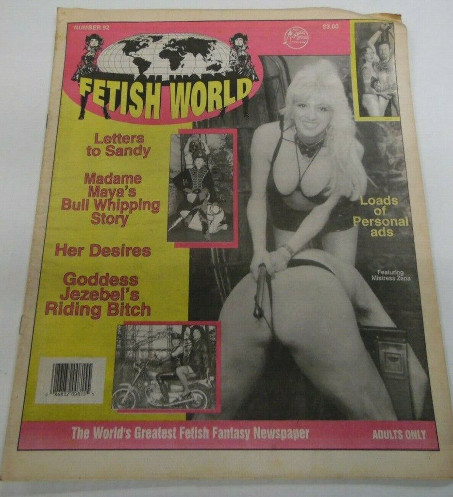 Fetish World Newspaper Mistress Zena #92 1997 122119lm-ep2