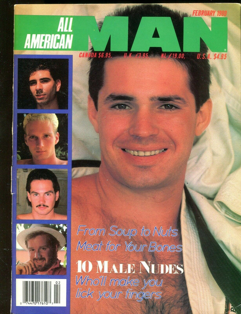 Man All American Man Magazine Francois/ Joel Goodson February 1990 110319lm-ep - Used