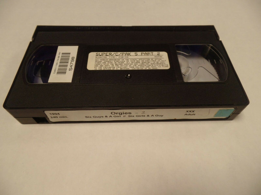 Orgies 2 Super C Pak 5 Part 2 1995 240mins Adult VHS 030719AMP3