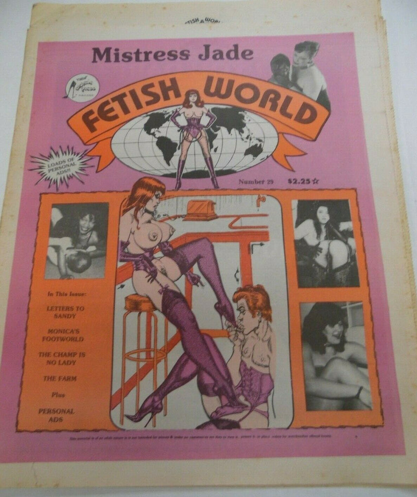 Fetish World Newspaper Mistress Jade #29 1992 121219lm-ep