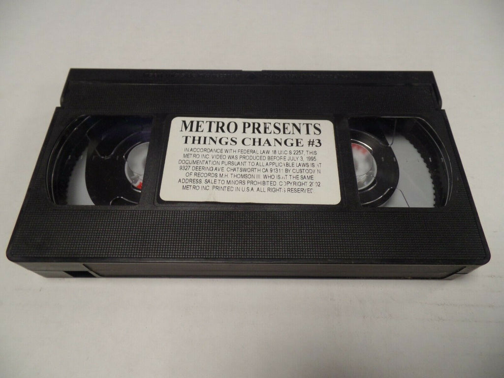 Things Change #3 Metro 1995 Adult VHS 051519AMP