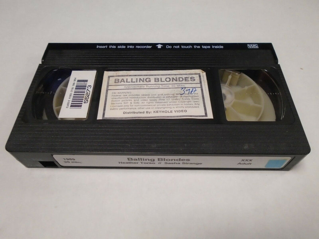 Balling Blondes Heather Torso Sasha Strange 1989 30mins Adult VHS 021519AMP2
