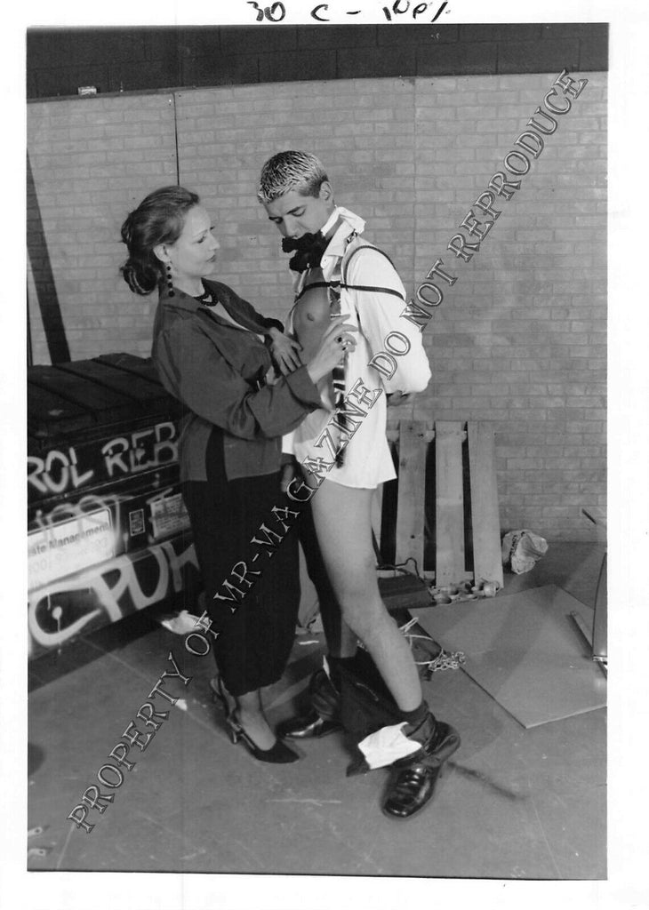 Adult Vintage 1990s Photo 5x7 Bondage Sexy Blonde Guy Bound & Dominated 163FM