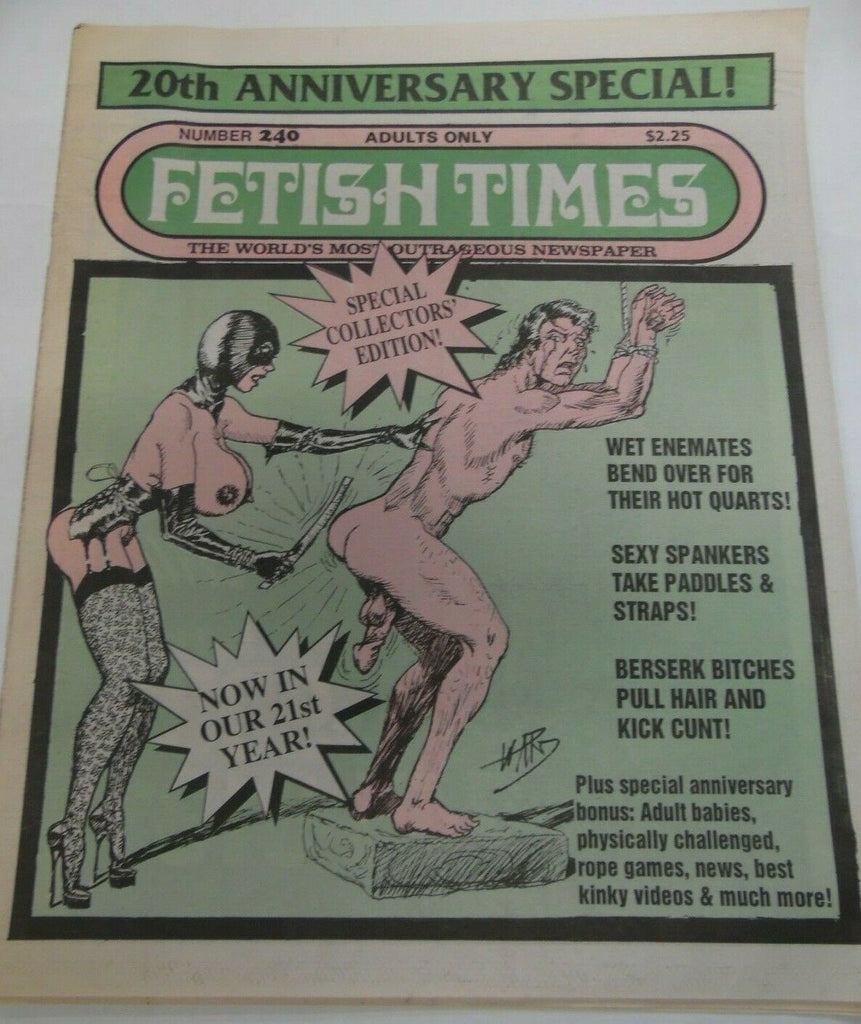 Fetish Times Newspaper Sexy Spankers #240 1993 20th Anniversary 120919lm-ep