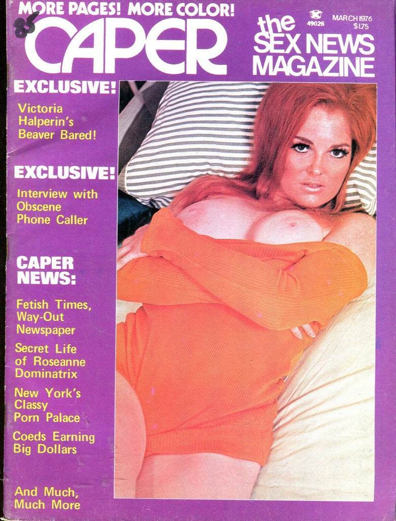 Caper Magazine Cover Girl Redhead Norma March 1976 070919lm-ep - Used
