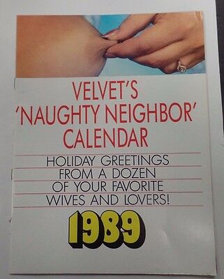 Velvet's Naughty Neighbor Calendar 1989 ex 010216lm-ep