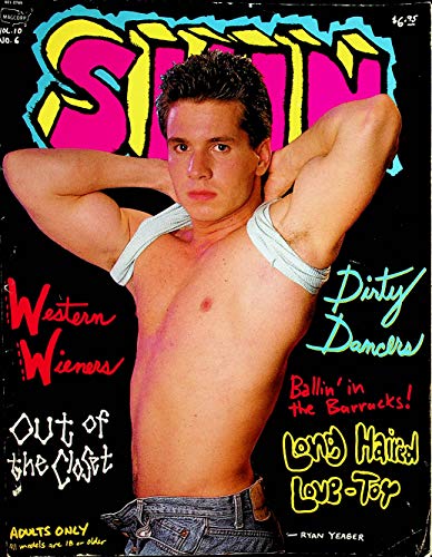 Skin Gay Magazine Cover Guy Ryan Yeager vol.10 #6 1989