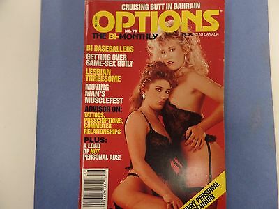 Options Adult Digest Magazine Lesbian Threesome #78 1991 030916lm-ep
